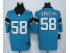 Carolina Panthers #58 Thomas Davis Sr Baby Blue Nike Limited Jerseys