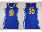 Golden State Warriors #30 Stephen Curry Blue Women NBA Jerseys