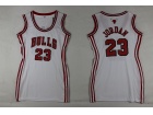 Chicago Bulls #23 Michael Jordan White Women NBA Basketball Jerseys