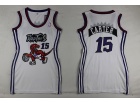 Toronto Raptors #15 Vince Carter White Women NBA Basketball Jerseys