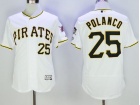 Pittsburgh Pirates #25 Gregory Polanco White Flexbase Jerseys