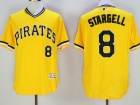 Pittsburgh Pirates #8 Willie Stargell Yellow Pullover Flexbase Jerseys