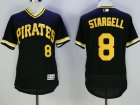 Pittsburgh Pirates #8 Willie Stargell Black Pullover Flexbase Jerseys