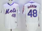 New York Mets #48 Jacob DeGrom White Pullover Flexbase Jerseys