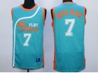 Flint Tropics #7 Coffee Black Blue Semi-Pro Movie Basketball Jersey