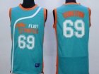 Flint Tropics #69 Downtown Blue Semi-Pro Movie Basketball Jersey