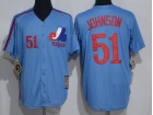 Montreal Expos #51 Randy Johnson Blue 1982 Throwback Jersey