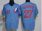 Montreal Expos #27 VLADIMIR GUERRERO Blue M&N Jerseys