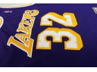 Los Angeles Lakers #32 Magic Johnson Purple Hardwood Classic Throwback Jerseys