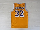 Los Angeles Lakers #32 Magic Johnson Yellow Hardwood Classic Throwback Jerseys