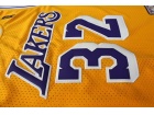 Los Angeles Lakers #32 Magic Johnson Yellow Hardwood Classic Throwback Jerseys