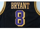 Los Angeles Lakers #8 Kobe Bryant Black Hardwood Swingman Throwback Jerseys