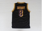 Los Angeles Lakers #8 Kobe Bryant Black Hardwood Swingman Throwback Jerseys