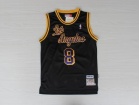 Los Angeles Lakers #8 Kobe Bryant Black Hardwood Swingman Throwback Jerseys