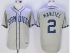 San Diego Padres #2 Johnny Manziel Gery Cool Base Jerseys