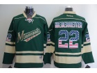 Minnesota Wild #22 Nino Niederreiter Green USA Flag Fashion Jersey