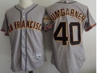 San Francisco Giants #40 Madison Bumgarner Gray SF 2016 Flexbase Jersey