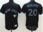 Toronto Blue Jays #20 Josh Donaldson Black Lights Out Baseball Jersey