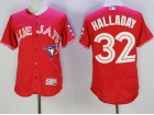 Toronto Blue Jays #32 Roy Halladay Red FlexBase Jersey