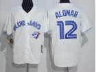 Toronto Blue Jays #12 Roberto Alomar White Throwback Jersey