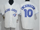 Toronto Blue Jays #10 Edwin Encarnacion White Throwback Jersey