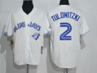 Toronto Blue Jays #2 Troy Tulowitzki White Throwback Jersey