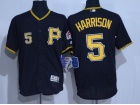 Pittsburgh Pirates #5 Josh Harrison Black Flexbase Jerseys