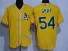 Oakland Athletics #54 Sonny Gray Yellow Flexbase Jerseys