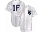 New York Yankees #16 Whitey Ford White Strips Custom Baseball Jersey