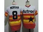 Houston Astros #8 Joe Morgan Rainbow Throwback Jerseys