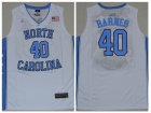 North Carolina Tar Heels #40 Harrison Barnes White Jersey