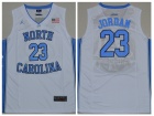 North Carolina Tar Heels #23 Michael Jordan White Jersey