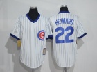 Chicago Cubs #22 Jason Heyward White Pullover Throwback Jersey