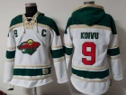 Minnesota Wild #9 Mikko Koivu White Hockey Hoodie