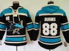 San Jose Sharks #88 Brent Burns Black Hockey Hoodie