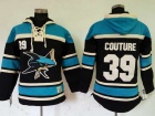 San Jose Sharks #39 Logan Couture Black Hockey Hoodie