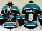 San Jose Sharks #8 Joe Pavelski Black Hockey Hoodie