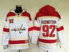 Washington Capitals #92 Evgeny Kuznetsov White Hockey Hoodie