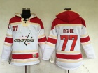 Washington Capitals #77 T.J. Oshie White Hockey Hoodie