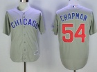 Chicago Cubs #54 Aroldis Chapman Grey Cool Base Jersey