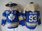 Toronto Maple Leafs #93 Doug Gilmour Light Blue Hockey Hoodie