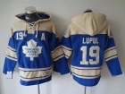 Toronto Maple Leafs #19 Joffrey Lupul Light Blue Hockey Hoodie