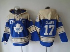 Toronto Maple Leafs #17 Wendel Clark Light Blue Hockey Hoodie