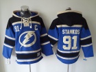 Tampa Bay Lightning #91 Steven Stamkos Blue Hockey Hoodie