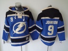 Tampa Bay Lightning #9 Tyler Johnson Blue Hockey Hoodie