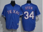 Texas Rangers #34 Nolan Ryan Blue Soft Cool Base Jersey