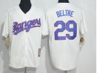 Texas Rangers #29 Adrian Beltre White Throwback Jersey