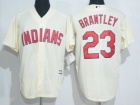 Cleveland Indians #23 Michael Brantley Cream New Cool Base Jerseys