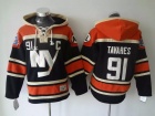 New York Islanders #91 John Tavares Black Old Time NHL Hockey Hoodie