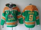 Anaheim Ducks #9 Paul Kariya Green Mighty Ducks Old Time Hockey Hoodie